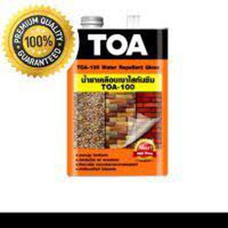 ทีโอเอ 100 (TOA 100) น้ำยาเคลือบเงา ใส กันซึม (1 gl.) A100 น้ำยาเคลือบเงาใส กันซึม ปูนเปลือย อิฐ หินกาบ A-100