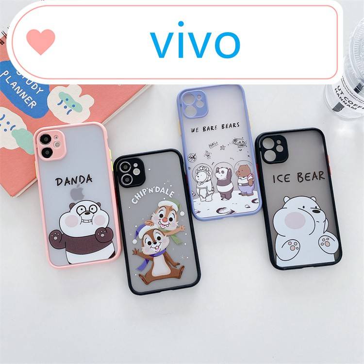 เคสขอบสี เคส Vivo S1Pro Y11 Y12 Y17 Y15 Y19 Y91 Y91i U1 Y95 V19 Y85 V9 V17 Pro เคสวีโว่ เคสกันกระแทก #933