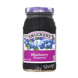 Smucker’s Jam สมักเกอร์ แยมผลไม้ รสบลูเบอร์รี ขนาด 340 กรัม (1 กระปุก)