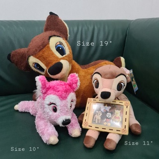 ตุ๊กตา กวาง Bambi แบมบี้ ขนาด 10-19 นิ้ว  ลิขสิทธิ๋นำเข้าจากญี่ปุ่น