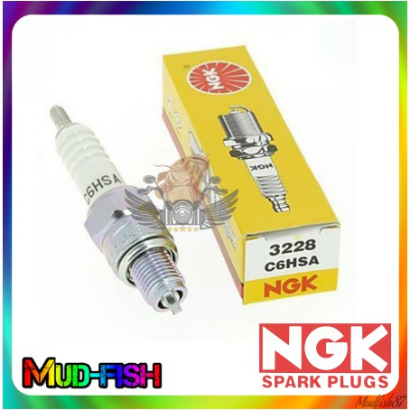 NGK C6HSA, C7HSA SPARK PLUG สําหรับ Honda EX5, DREAM, C70, GBO, MODERNAS KRISS, SYM BONUS