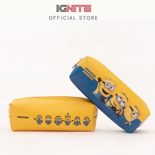 [พร้อมส่ง] IGNITE กระเป๋าดินสอ กล่องดินสอ Minion  มินเนี่ยน ลิขสิทธิ์แท้ ขนาด 20 cm. เควิน, บ็อบ,ลิขสิทธิ์แท้ 100%