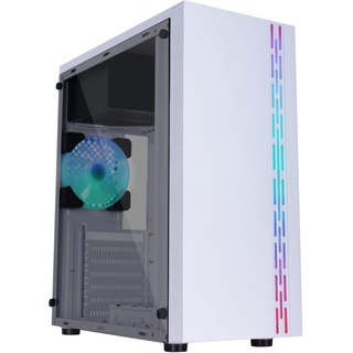 VENUZ ATX ( Computer เคสคอม ) Case VC 1918AW  with RGB LED (White)