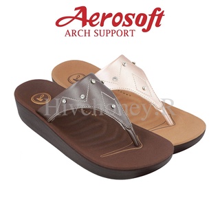 ☁️FW8382☁️ รองเท้าแตะเพื่อสุขภาพ aerosoft arch support(แอโร่ซอฟ)