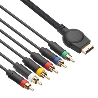 อุปกรณ์เสริมสายเคเบิ้ลเชื่อมต่อสําหรับ Ps2/Ps3 Component Cable 1.8 ม. สําหรับ Ps 2/3