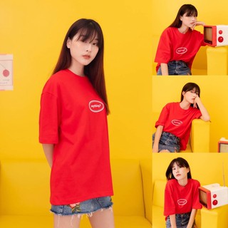 97X - red ANYTHING | เสื้อสีแดง เสื้อยืด oversize โอเวอร์ไซส์ (พร้อมส่ง)