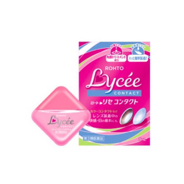 Rohto Lycee contact Eye Drops for Contact Lens Shopee Thailand