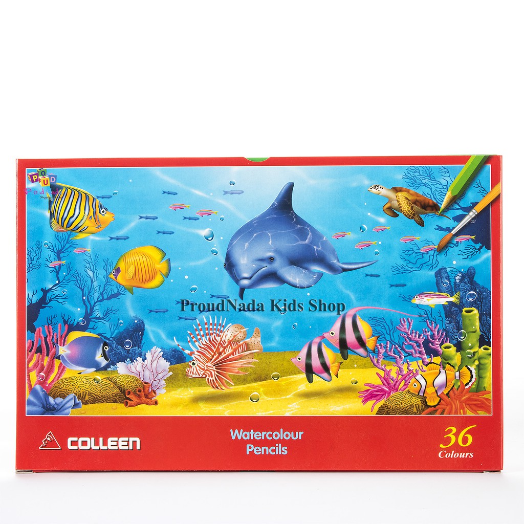 Colleen ดินสอสีไม้ระบายน้ำ คอลลีน 36 แท่ง 36 สี รุ่น Watercolour Pencils