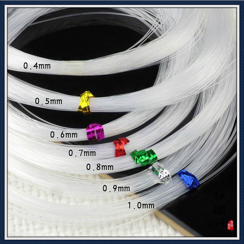 1 ม้วน 0.4 0.5 0.6 0.7 0.8 มม.1 มม. Dia คริสตัลด้ายไนลอนโปร่งใส Non-elastic สายตกปลาลวดประดับด้วยลูกปัดสําหรับ DIY เครื่องประดับค้นหาอุปกรณ์เสริม