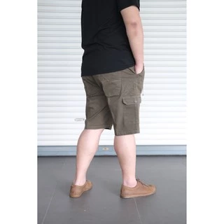 กางเกงคาร์โก้ ขาสั้น สำหรับผู้ชายอ้วน ผ้ายืด3ส่วนใส่สบาย #994 ไซส์ใหญ่ 42-56"