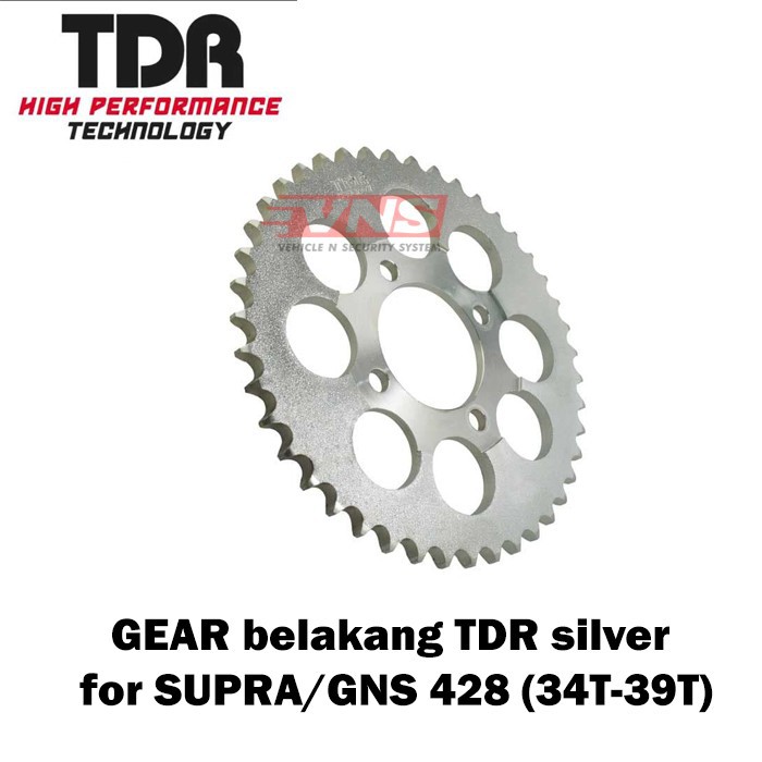 เกียร์หลัง / หลัง TDR Silver For Supra / GNS 428 (34T-39T)