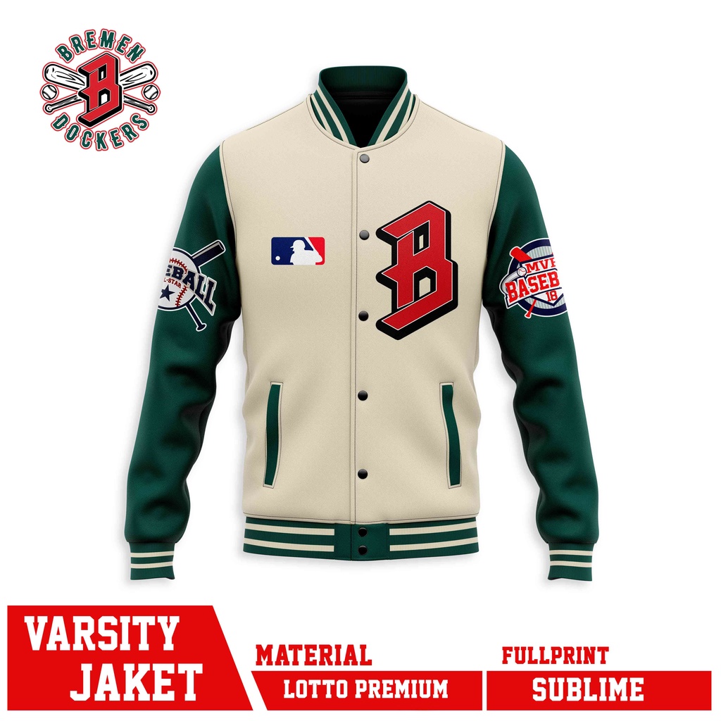 MLB BREMEN SERIES DOCKERS BASEBALL SPORTY PREMIUM Varsity Jacket