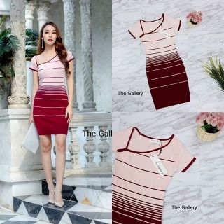 เดรสผ้า knit ไล่สี The Gallery