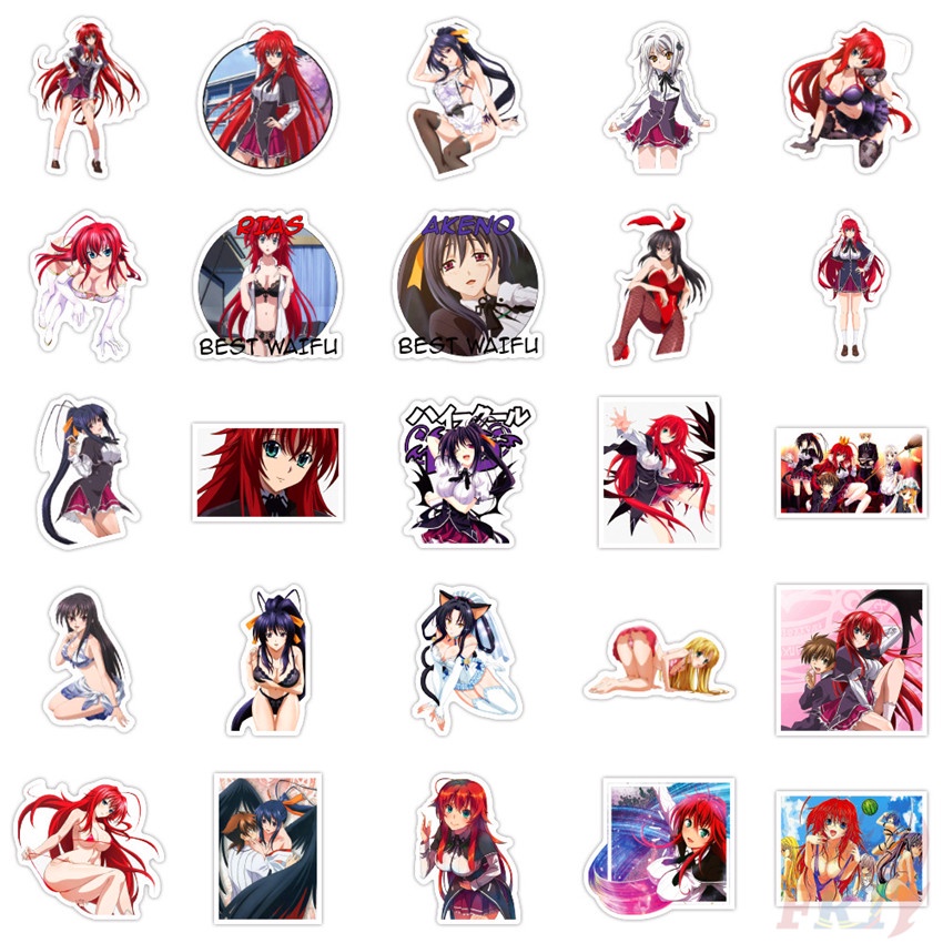 ❉ High School DxD Series 02 Stickers ❉ 50Pcs/Set Rias Gremory DIY Waterproof Doodle Decals Stickers - รูปที่ 3