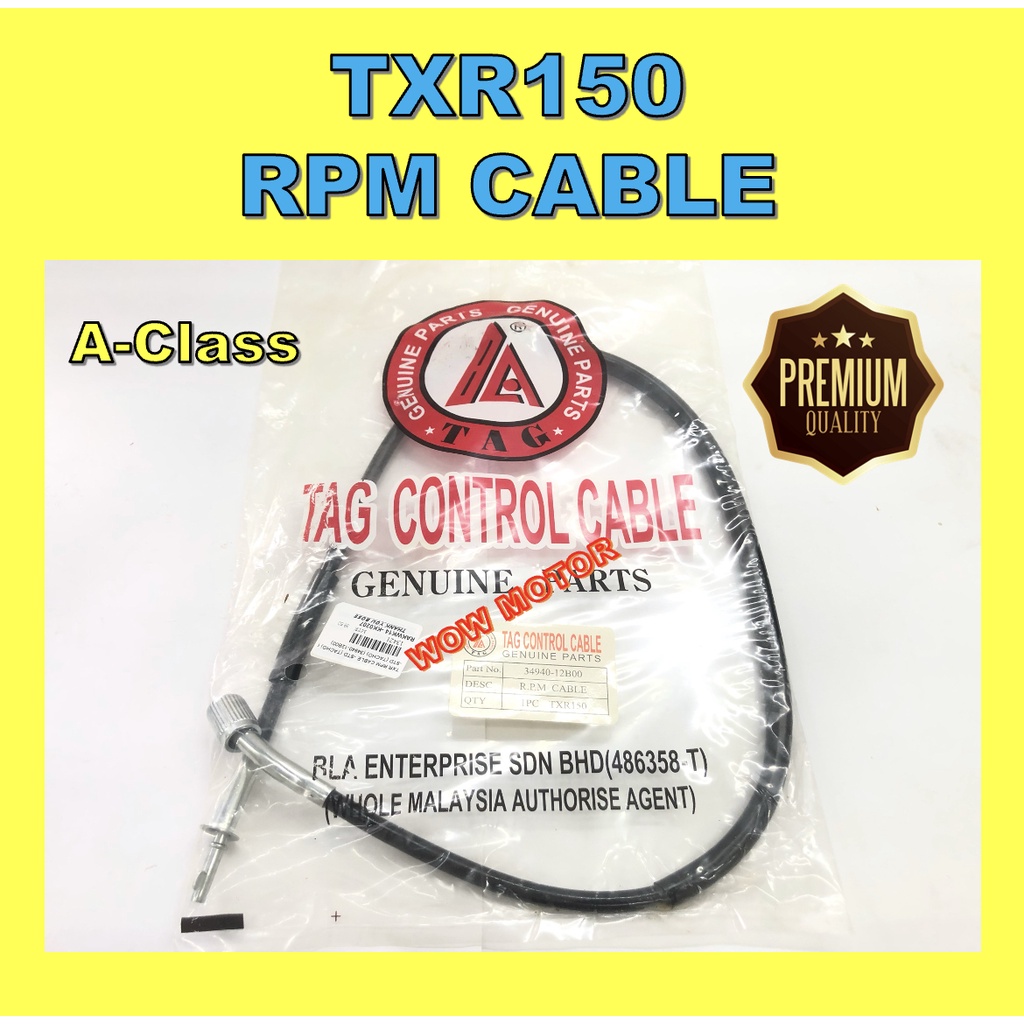 Txr 150 RPM CABLE TXR TACHO CABLE TXR150 RPM. Cable TXR 34940-12B00 TXR TACHO METER CABLE TXR 150 TA