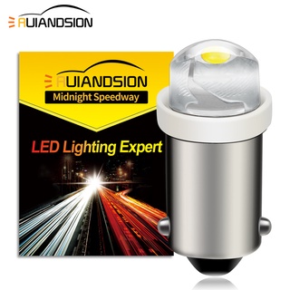 Ruiandsion หลอดไฟ LED BA9S T4W BAX9S BAY9S 6V 12V สีขาว สีเหลือง สําหรับติดป้ายทะเบียนรถยนต์