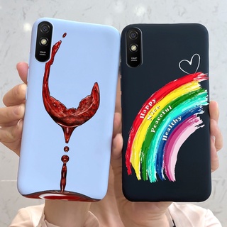 เคสซิลิโคนนิ่ม ลายการ์ตูนสายรุ้ง สําหรับ Xiaomi Redmi 9 Redmi 9A Redmi 9C nfc