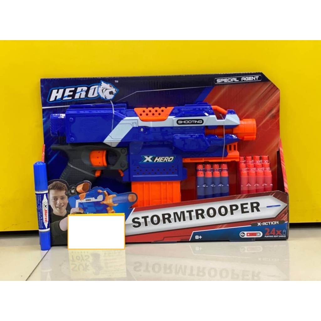 Mega Toys NERF X HERO Stormtrooper Soft Bullet Blaster N-Strike