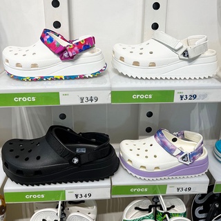 crocs แท้ 100% crocs Classic Hiker Clog พื้นหนา เหมาะกับเดินชายหาดกลางแจ้ง สไตล์คลาสสิก#206772