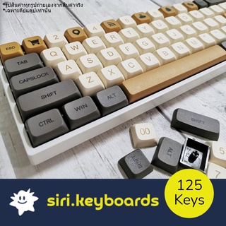 [พร้อมส่ง] Shimmer Round Keycaps ปุ่มคีย์บอร์ด 125 ปุ่ม (ANSI/PBT/XDA/Dye-Sub)