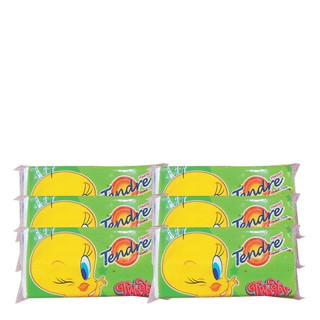 เทนเดอร์ เช็ดหน้า พ็อคเก็ต 6 ซอง (6 แพ็ค) Tender Facial Tissue Pocket 6 Sachets (6 Packs)