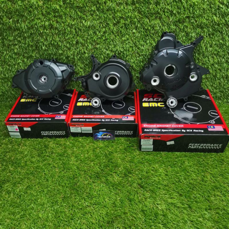 SCK RACING ENGINE MAGNET COVER พร้อมแบริ่ง Y15ZR / LC135 4S / RS150