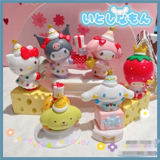 Sanrio figure set/งานโมเดล sanrio /Kitty/Mymelody/Pompompurin/Cinnamonrolls/Strawberry