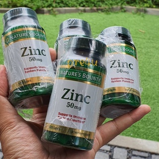 💥พร้อมส่ง💥Natures Bounty Zinc 50 mg. (มี 2 ขนาด : 100 และ 400 เม็ด)