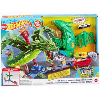 Hot Wheels Air Attack Dragon Play Set ฮอตวิล เพลย์เซ็ต ชุดรางแข่ง รุ่น GJL13