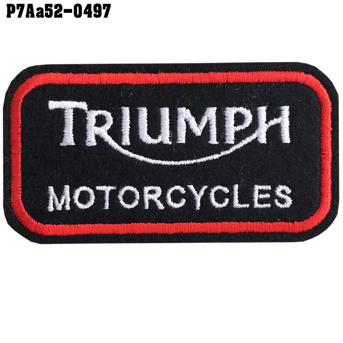 ตัวรีดติดเสื้อ อาร์มTRIUMPH อาร์มติดเสื้อไทรอั้ม ขนาด 8x 4 cm สินค้าผลิตในประเทศไทย