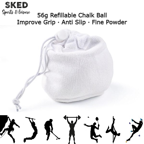 SKED Rock Climbing Chalk Ball สําหรับ Bouldering ยกน้ําหนักยิมนาสติก Gym Grip Powder สําหรับ Anti Slip Grip Strength