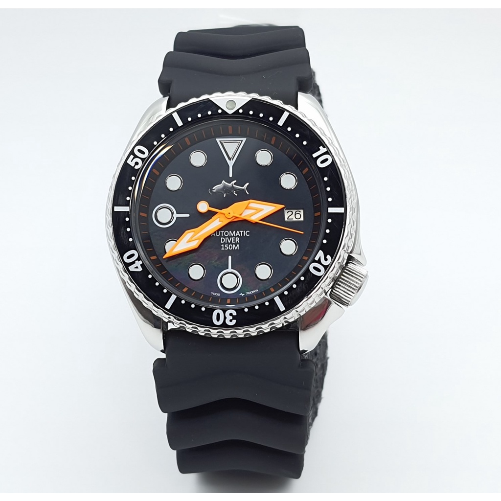 นาฬิกา SEIKO MEN'S VINTAGE DIVER 7002-09 AUTOMATIC MOD SPEAR 42 MM (สภาพดี)