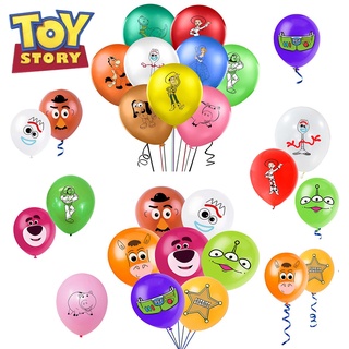 ลูกโป่ง Toy Story Birthday 18 ชิ้นสําหรับตกแต่งปาร์ตี้วันเกิดงานปาร์ตี้