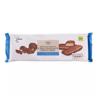 Marks&amp;Spencer M&amp;S milk chocolate biscuit bar บิสกิตกรุบกรอบเคลือบชอคโกแลต M&amp;S