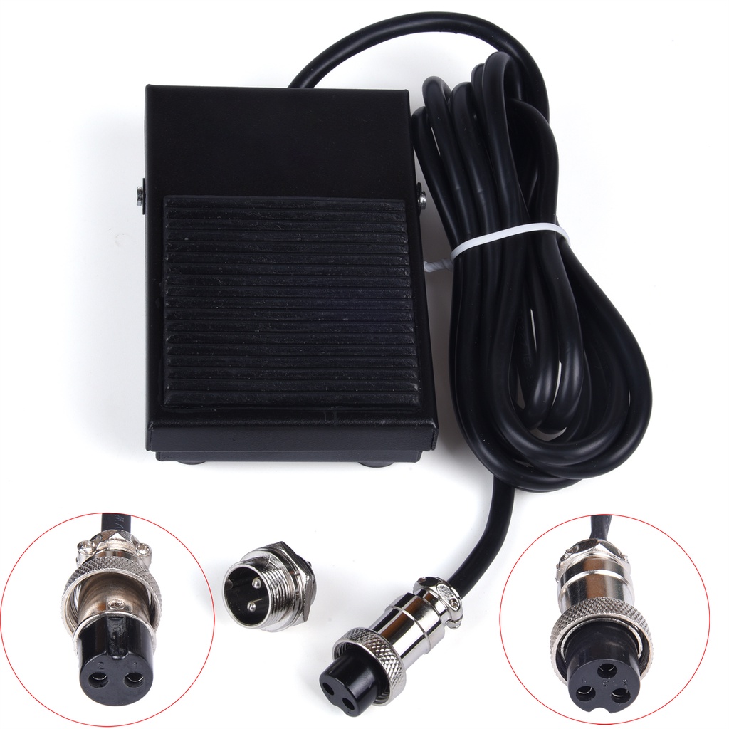 สวิตช์ควบคุมพาวเวอร์เท้าเหยียบ 2 Pins 3 Pins แฮนด์ฟรี สําหรับเครื่องเชื่อมพลาสม่า TIG ATGW