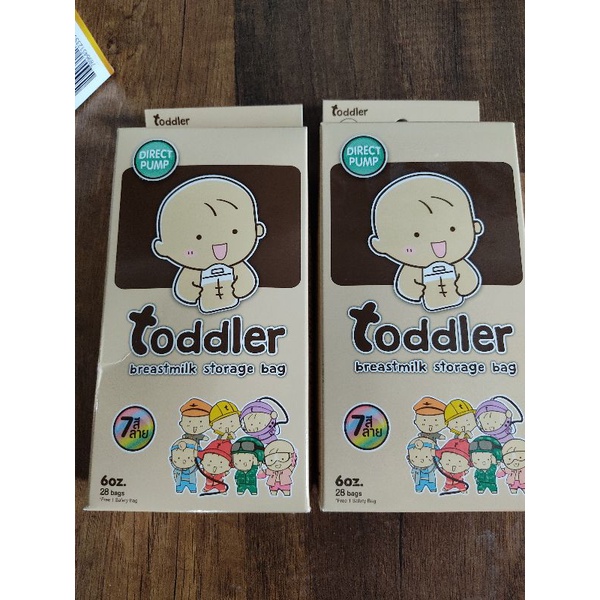 ถุงเก็บน้ำนม 6 oz ยี่ห้อ toddler