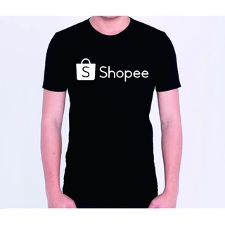 SHOPEE เสื้อช็อปปี้ เสื้อยืดshopee เสื้อยืดช็อปปี้ สกรีนสีขาว มาแล้วสีส้มสกรีนสีขาว ดำสกรีนสีขาว นำ้เงินสกรีนขาว