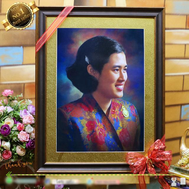 กรอบรูปภาพมงคล สมเด็จพระเทพ โปรสเตอร์รวมกรอบ 22นิ้วxยาว28นิ้ว ของที่ระลึก ของขวัญ ของมงคล