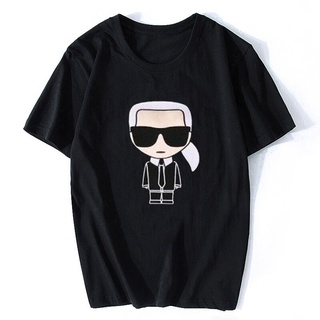 ราคาระเบิดใหม่ เสื้อยืดลําลอง แขนสั้น คอกลม ลาย Karl lagerfeld hort R.I.P สีดํา สําหรับผู้ชายS-3XL