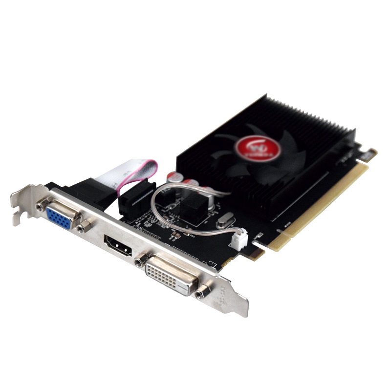 Carte Graphique HD6450 DDR3 2Go 64bit – PCI Express 3.0, Faible Température, Idéale Bureau Et Multimédia