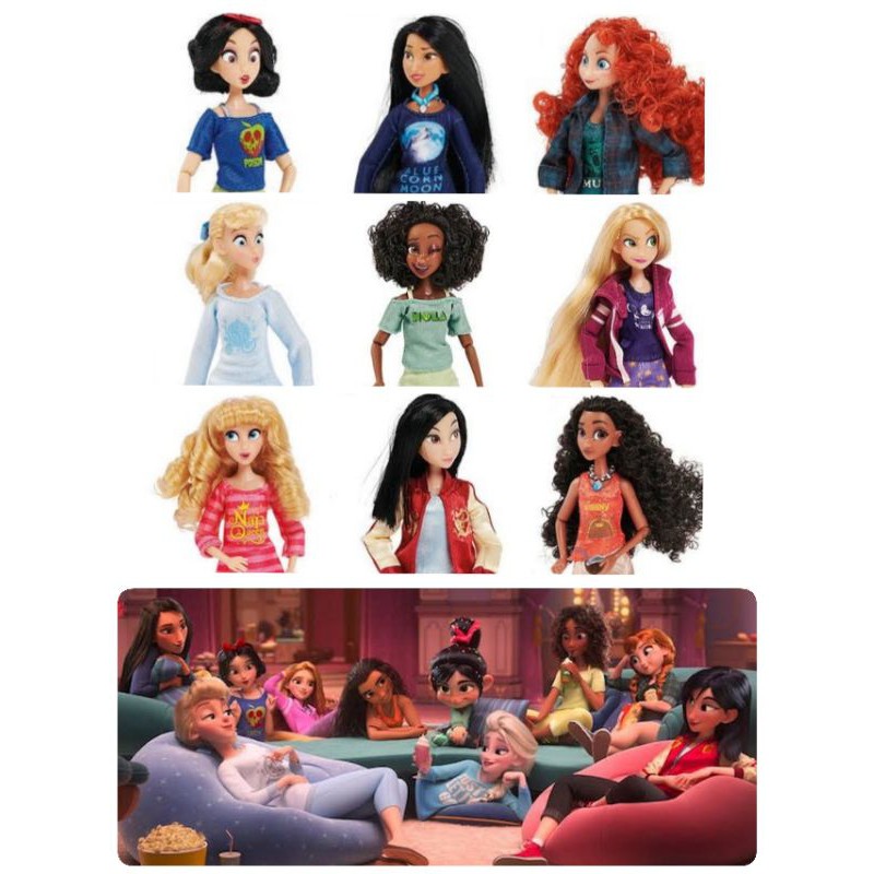 ตุ๊กตา​ เจ้าหญิง​ ดิสนีย์​ disney princess doll comfy pocahontas moana​ cinderella โมอาน่า โพคาฮอน​ท