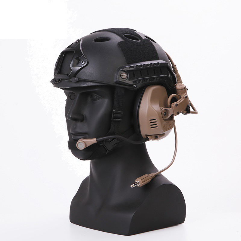 FMA FCS RAC ยุทธวิธีการสื่อสารชุดหูฟังลดเสียงรบกวนสำหรับหมวกกันน็อคอย่างรวดเร็ว 8942