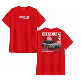 เสื้อยืดคอกลมเสื้อยืด ลาย Distro HONDA CIVIC ABU สําหรับผู้ชาย และผู้หญิงfromS-3XL