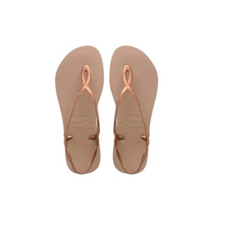 [กรอกโค้ด FOSDD66 ลดเพิ่ม 15%] HAVAIANAS รองเท้าแตะผู้หญิง LUNA SANDALS ROSE GOLD รุ่น 41296975282GDXX สีทอง