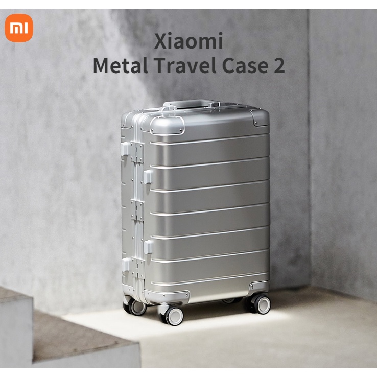 Xiaomi Mijia MI กระเป๋าเดินทางโลหะ Suitcase Metal Travel Case Luggage 20 Inch กระเป๋าเดินทางล้อลาก โลหะผสมอลูมิเนียม แมกนีเซียม Universal Wheel รุ่นที่ 20 นิ้ว 20 นิ้ว สําหรับผู้ชาย และผู้หญิง 2 กระเป๋าเดินทาง Aluminum frame รุ่นใหม่ Aluminum รุ่นใหม่