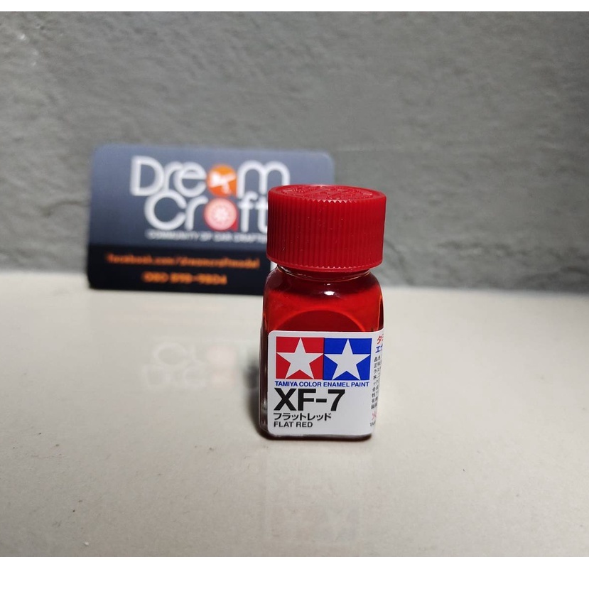 TAMIYA XF-7 Flat Red (สีสูตรน้ำมัน Enamel Color Paint DreamCraft Model)
