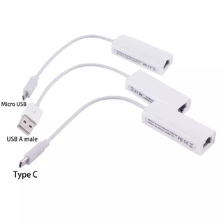 USB RJ45 LAN Ethernet อะแดปเตอร์ TV BOX สายสนับสนุน 10Mbps หรือ 100Mbps ความเร็วสนับสนุน Android Linux,windows7,XP