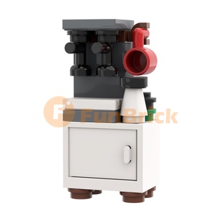 [Funbrick] บล็อกตัวต่อโมเดลเครื่องชงกาแฟน่ารัก ขนาดเล็ก MOC