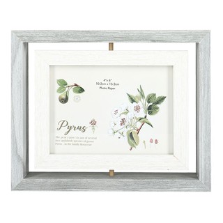 Picture frame FRAME HOME LIVING STYLE FLEUR 4X6" GRAY Home decoration Home &amp; Furniture กรอบรูป กรอบรูป HOME LIVING STYLE