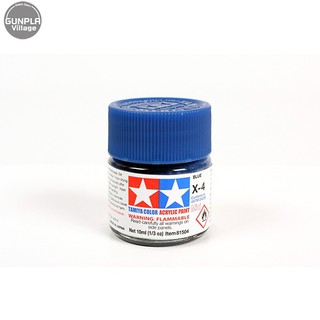 Tamiya 81504 Acrylic Mini X-4 Blue 45032738 (สี)